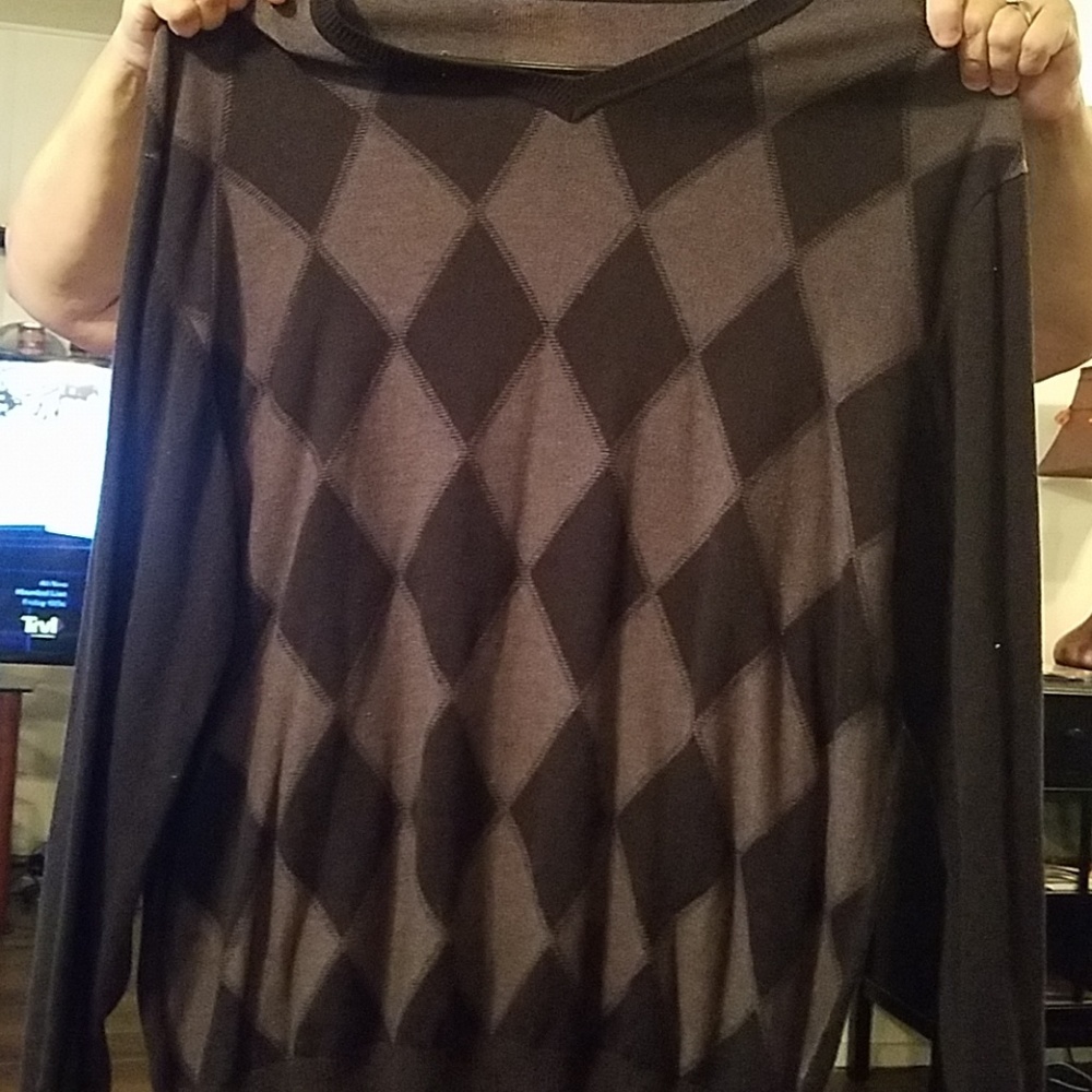 Black and grey sweater